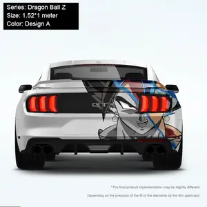 Carkoo tùy chỉnh vinyl xe nhãn dán Dragon Ball Z itasha phía sau xe nhãn dán phim hoạt hình xe bọc