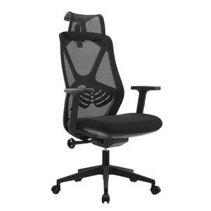 高性价比高背网布办公椅 360 °   旋转脚轮尼龙底座，适合入门级员工、自由职业者、小型企业 - Product Image 4