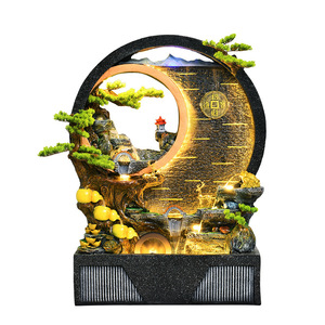 Fuente Decorativa Ecológica Quanfangyuan con Rocalla Artificial, Simbolo de Riqueza, para Interiores, de Pie, para Oficina - Product Image 5