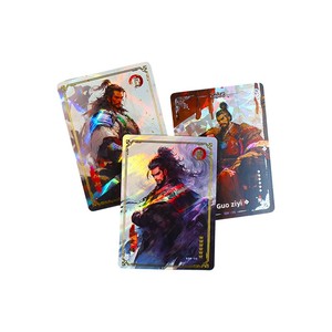 Carte Flash Personnalisée de Jeu d'Animation Trois Royaumes, Carte à Découvrir en Boîte Mystère avec Effet Laser Bronzé - Product Image 5