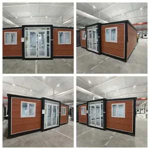 บ้านคอนเทนเนอร์สำเร็จรูปพับได้ขนาด 20/40 ฟุต หรูหรา ผลิตจากแผ่นฉนวน EPS ขยายเป็นบ้านพักอาศัยพร้อมห้องนอน 1-3 ห้อง และพื้นที่ขนาดใหญ่ - Product Image 2