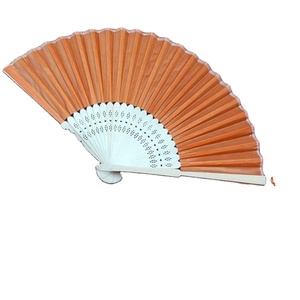 Abanicos Españoles para Boda de 21 cm - Marco de Madera con Tela Satinada, Diseño Liso en Varios Colores para Bodas - Product Image 4