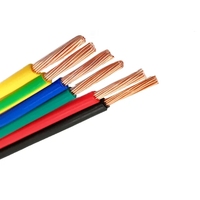 Alambre eléctrico de cobre revestido de nailon con aislamiento de PVC UL83 al por mayor, alambre eléctrico de cobre eléctrico de construcción Thhn