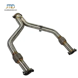 JTLD what exhaust fits my car High Flow Stainless Steel Downpipes Exhaust Y Pipes for NISSAN 350Z Z33 3.5L