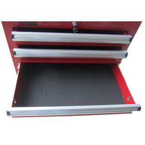 Coffre à outils avec roues roulantes à 3 niveaux avec capacité de roues Chariot de service industriel utilitaire robuste avec système de verrouillage Tiroir - Product Image 4