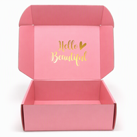 Boîte d'emballage en carton ondulé à trois couches imprimée en couleur pour jouets de bébé et ensembles de sous-vêtements pour enfants, emballage écologique