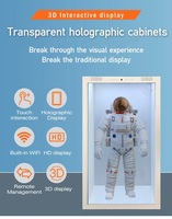 21.5,32,43,49,55 pouces holobox 3d hologramme projecteur affichage holographique 4k 3d boîte transparente vitrine