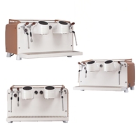 Máquina de Café Espresso Comercial de 9 Bares, Doble Grupo, PID, 3 Calderas Separadas, Programable, Semiautomática para Negocios