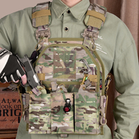 Usine vendant le transporteur de plaque de gilet tactique à dégagement rapide de sécurité de chasse de haute qualité avec des pochettes