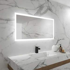 Specchio da <span class=keywords><strong>Bagno</strong></span> LED Intelligente <span class=keywords><strong>con</strong></span> Illuminazione e Antiappannamento - Specchio da Parete ad Alta Definizione <span class=keywords><strong>con</strong></span> Dimmer Touch - Product Image 2