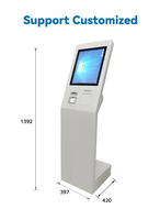 Banque/hôpital/gouvernement Machine de file d'attente sans fil système de gestion de file d'attente numéro de kiosque appelant avec impression de distributeurs de billets