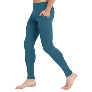 Mallas de algodón de alta calidad para hombre, pantalones largos de compresión para correr, pantalones de gimnasio con estampado sublimado - Product Image 1