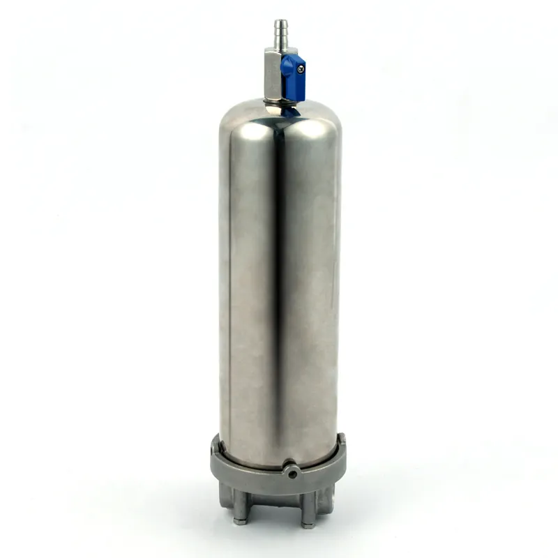 Carcasas de filtro de cartucho industrial, filtro de agua de acero inoxidable para sistema, 10, 20 y 30 pulgadas