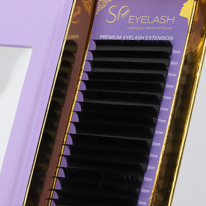 Pestañas Postizas SP EYELASH Hechas a Mano, Color Negro Mate Oscuro, Volumen, Extensiones de Pestañas, Curvatura D C CC, Suministros, Marca Privada, Pestañas de Cachemira - Product Image 3