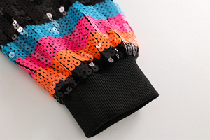 <span class=keywords><strong>Giacca</strong></span> di <span class=keywords><strong>paillettes</strong></span> da basket per donna San spers - Product Image 6