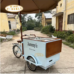 Bicicletta per Gelati di Nuova Concezione, Triciclo per la Vendita di Bevande Fredde e Gelati all'Aperto in Strada - Product Image 2