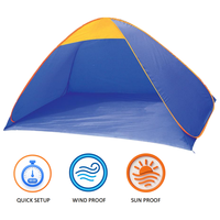 Leichtes Automatik-Strandzelt aus Stahldraht mit UV-Schutz Sonnenschutz-Markise für Reisen, Camping und Picknick Großhandel