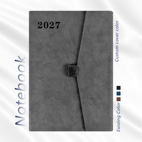 Carnet de notes A5 personnalisé en cuir rigide avec reliure cousue, idéal pour le bureau, journal professionnel, cadeau promotionnel