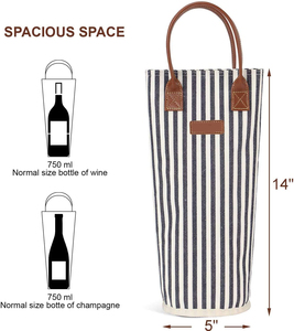 Bolsa de transporte individual para botella de <span class=keywords><strong>vino</strong></span>, bolsa aislante para champán y congelador, regalo de boda y playa - Product Image 3
