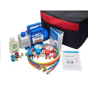 <span class=keywords><strong>RS</strong></span>-2 chinois 5cfm 2l/s pompe à vide réfrigérant collecteur jauge trousse à outils utiliser comme un ensemble r134a pour climatiseur - Product Image 4