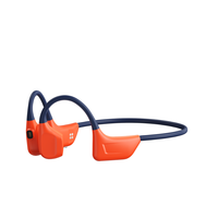 Casque à conduction osseuse étanche IPX8 avec crochet d'oreille, lecteur MP3 sans fil, lampe de poche et lumière de sécurité SOS pour la natation et la course à pied