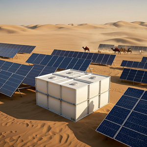 Réservoir de stockage d'eau industriel multi-tension haute pression multifonctionnel grand durable sectionnel modulaire FRP 3000L/heure 70KW - Product Image 2