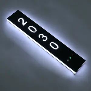 Ezd Hotel Door Number Plate Room Number Signs Door Signs led signage Sign Plate With DND Switch hotel room door number