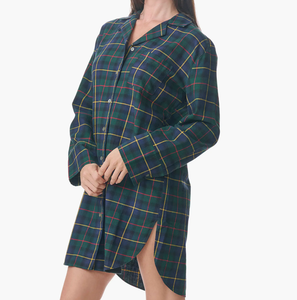 Nouveauté chemise <span class=keywords><strong>de</strong></span> nuit pour femmes, vêtements <span class=keywords><strong>de</strong></span> nuit brodés, <span class=keywords><strong>robe</strong></span> <span class=keywords><strong>de</strong></span> nuit à rayures, chemise <span class=keywords><strong>de</strong></span> nuit en coton à manches longues pour femmes - Product Image 4
