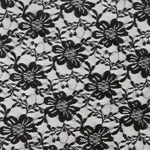 قماش دانتيل منسوج خفيف الوزن وقابل للتنفس من البوليستر مع تصميم الورود لفساتين الزفاف - Product Image 2