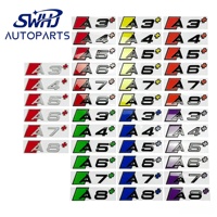 Nuevo Emblema 3D para Maletero Trasero de Coche, Adhesivo con Letras para AUDI Serie A S RS Q SQ, Reemplazo del Logotipo TFSI
