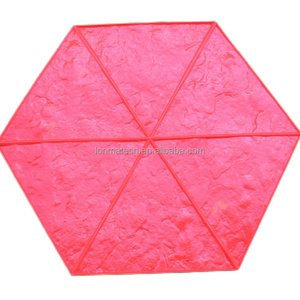 Moules décoratifs <span class=keywords><strong>grand</strong></span> <span class=keywords><strong>format</strong></span> pour empreintes de ciment, tapis en caoutchouc résistants aux intempéries pour aménagement paysager extérieur - Product Image 4