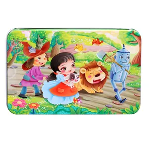 Factory Wholesale Eco-friendly Jigsaw Puzzle Game With Puzzle Tin Box