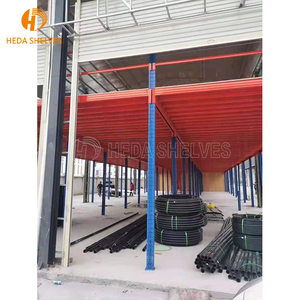 Sistema de estanterías de entresuelo personalizado al por mayor Estantes de metal estantes de acero estantes de almacenamiento unidades de almacén de estanterías con ascensor - Product Image 2