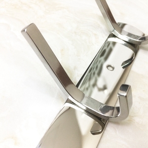 HF personnalisé miroir finition salle de bain montage mural patère support acier inoxydable vêtements crochets - Product Image 5