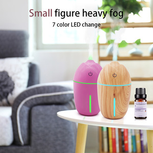 Mini humidificador USB Corn con luz, diseño de madera, 0.5L, con función de temporizador, para usar en el coche, la oficina o el hogar. - Product Image 3