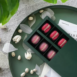 กล่องคุกกี้บิสกิตมาการองพิมพ์โลโก้เอง กล่องบรรจุภัณฑ์คุกกี้ทรงสี่เหลี่ยมพั<span class=keywords><strong>บ</strong></span>ได้ ย่อยสลายได้  ผิวด้านเคลือ<span class=keywords><strong>บ</strong></span>ลามิเนต พร้อมตัวแบ่ง - Product Image 2