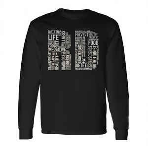 Camiseta de manga larga para dietista registrada, nutricionista, dietética, alimentos, salud, ciencia, estilo de vida - Product Image 2