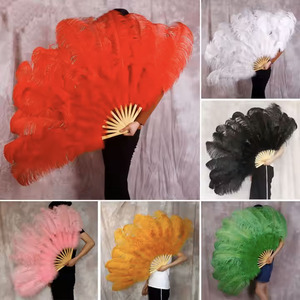 Oferta Económica de Hermosos Abanicos de Plumas de <span class=keywords><strong>Avestruz</strong></span> Grandes y Esponjosas Teñidas de Colores para Baile y Decoración de Actuaciones de Carnaval - Product Image 6