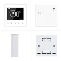 Thermostat intelligent Tuya pour chauffage au sol électrique compatible Wi-Fi, écran tactile LCD moderne, température programmable