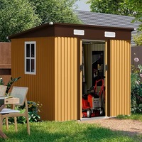 Abri de jardin mobile pré-soudé pour outils, étanche, facile à assembler, pour usage résidentiel en extérieur