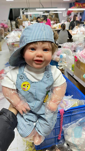 Muñecas Bebé <span class=keywords><strong>Reborn</strong></span> Realistas de 22 Pulgadas, con <span class=keywords><strong>Ojos</strong></span> <span class=keywords><strong>Abiertos</strong></span>, de Vinilo de Silicona Suave, Bebé <span class=keywords><strong>Reborn</strong></span> Realista - Product Image 2