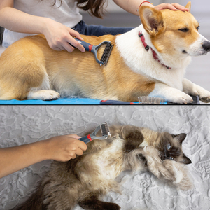 Peigne démêlant double tête SUPERZOO GiGwi 2025, 11/17 dents pour chiens et chats - Product Image 2