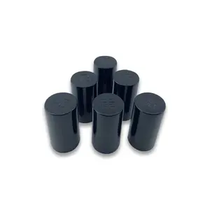 नई डिजाइन लंबी गहरी छोटे 15 mm काले नेल पॉलिश कवर पीपी प्लास्टिक Fricition फिट कैप्स