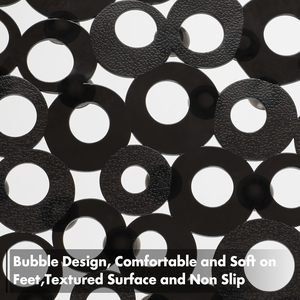 Alfombrilla Antideslizante Ovalada de PVC <span class=keywords><strong>para</strong></span> <span class=keywords><strong>Bañera</strong></span> de 69*35cm con Orificios de Drenaje Grandes, Fabricada a Máquina con Ventosas de Succión Rápida - Product Image 3