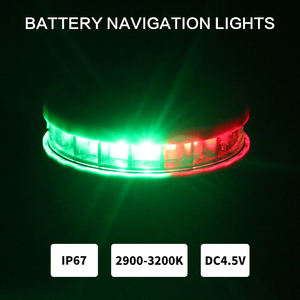 IP67 배터리 작동 빨간색 및 녹색 내비게이션 램프 풍선 보트 패들 보드 카약 라이트 - Product Image 4