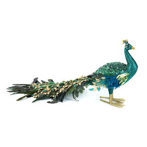 Colgante de pavo real tridimensional, manualidades, simulación de árbol de Navidad, pluma Natural, árbol de Navidad, decoración de pavo real - Product Image 2