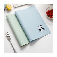 Sets de table en caoutchouc classiques personnalisés, épaisseur 3 mm, qualité alimentaire, pliables pour enfants