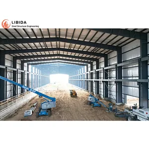 Construction Popular Industrial Building Prefab Metal Frame Factory Structural Construction Building Workshop Steel Warehouse Structure