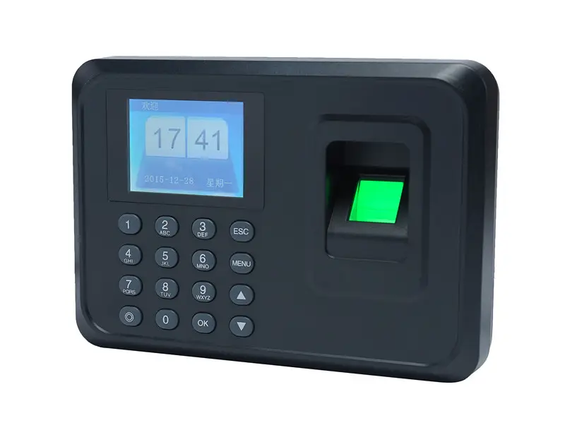 Witeasy A6 2.4 inch time attendance device backup battery USB biometric finger print type