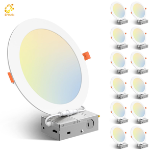 Panel de Luz LED Redondo de <span class=keywords><strong>4</strong></span> Pulgadas, 9W, 5CCT, 750lm, ETL, Ultra Sim, Empotrable, Antideslumbrante, con Certificación Energy <span class=keywords><strong>Star</strong></span> y Función de Atenuación - Product Image 1